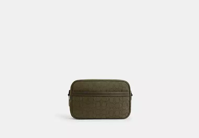 Theo Camera Bag In Signature Jacquard - jacquard/Olive Drab