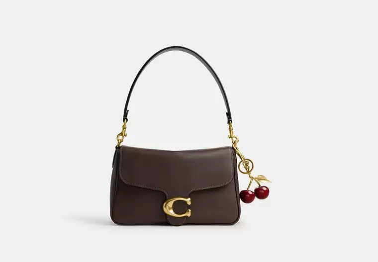 Soft Tabby Shoulder Bag - smooth leather/Brass/Maple