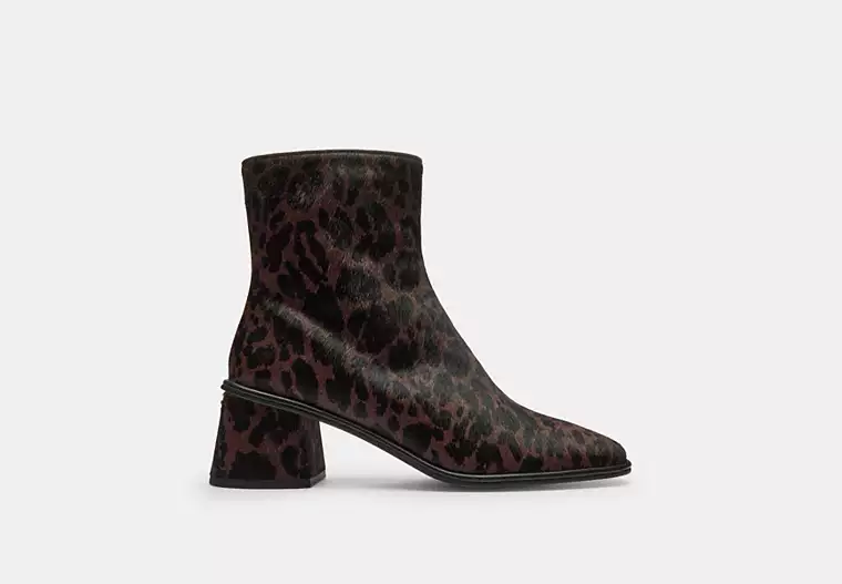 Gigi Bootie With Leopard Print - Dark Leopard