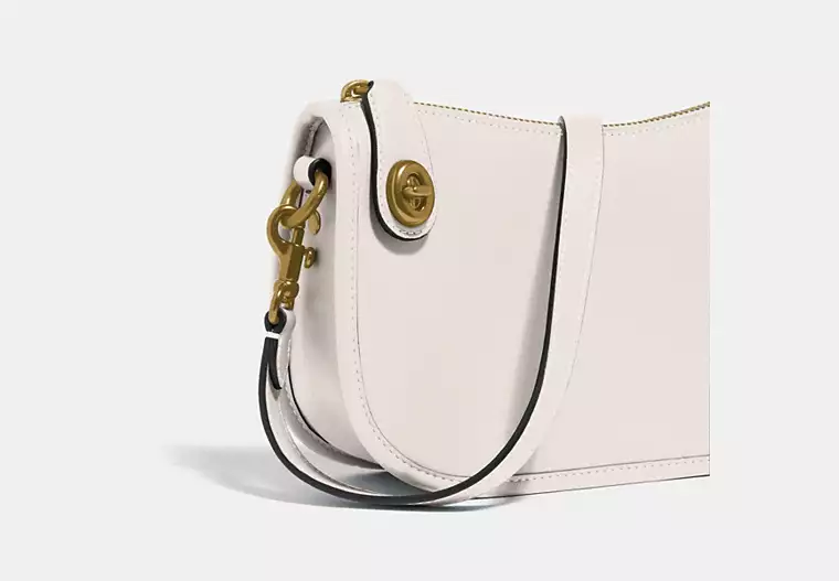 Swinger Bag - smooth leather/Brass/Chalk