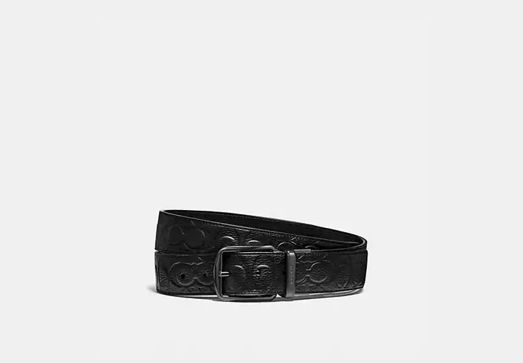 Harness Buckle Cut-To-Size Reversible Belt, 38 Mm - Black