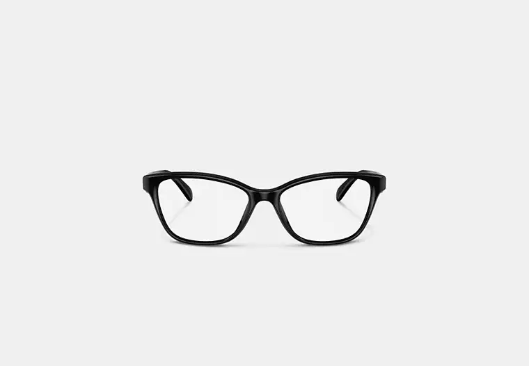 C Hardware Oval Eyeglasses - Black