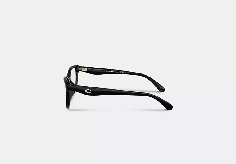 C Hardware Oval Eyeglasses - Black