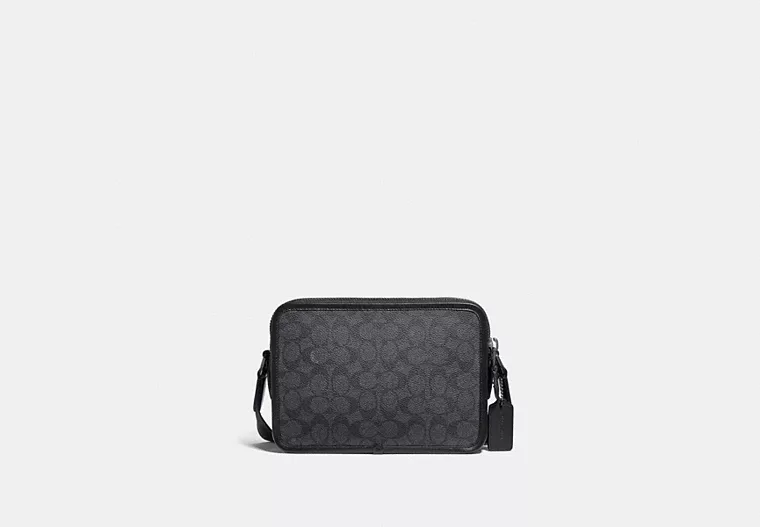 Charter Crossbody Bag 24 In Signature Canvas - canvas/Black Copper/Charcoal