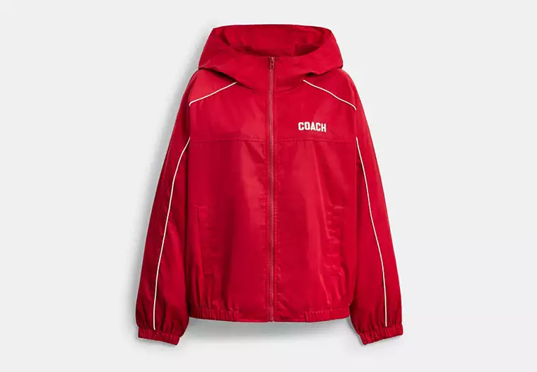 Windbreaker In Recycled Polyester - Red