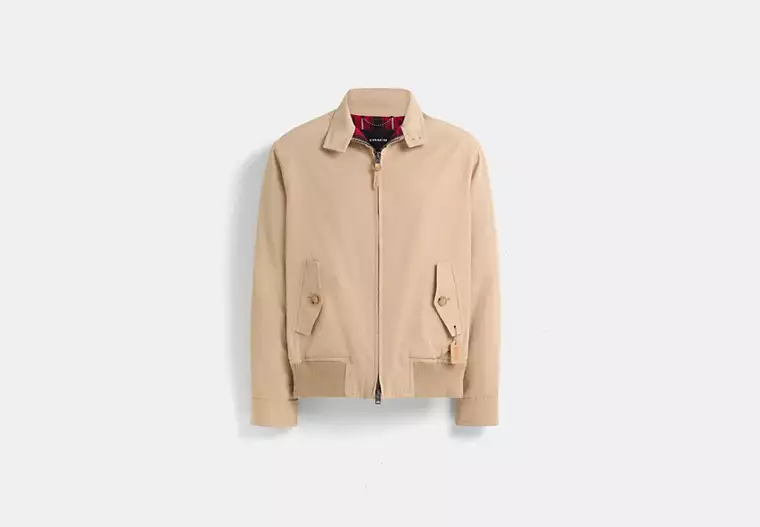 Restored Woven Harrington Jacket - Tan