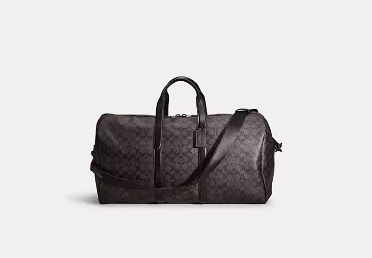 Restored Metropolitan Soft Duffle 52 In Signature Canvas - Pewter/Charcoal