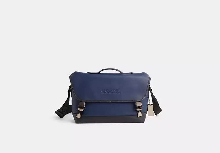 Restored League Bike Bag - Black Copper/Deep Blue Multi